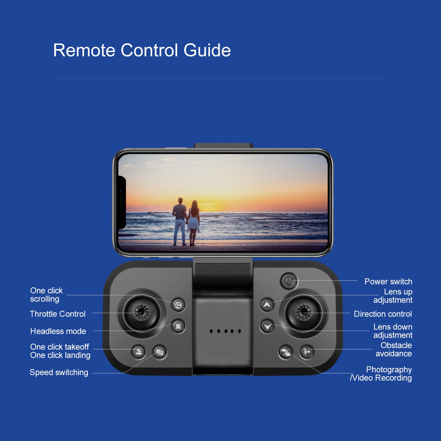 Cross-Border S180Drone Aerial Photography Electric Lens Obstacle Avoidance Brushless Motor Optical Flow Remote Control Aircraft Toy drone