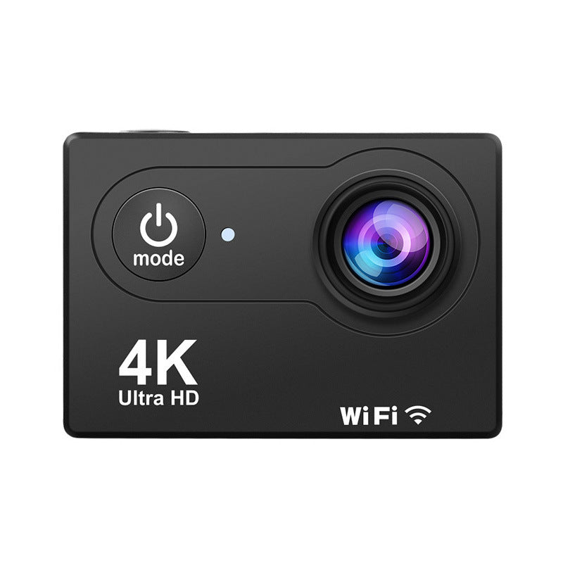 Cross-border new arrival4k Waterproof action camera with custom dual screen wifi Outdoor shooting cycling diving camera factory