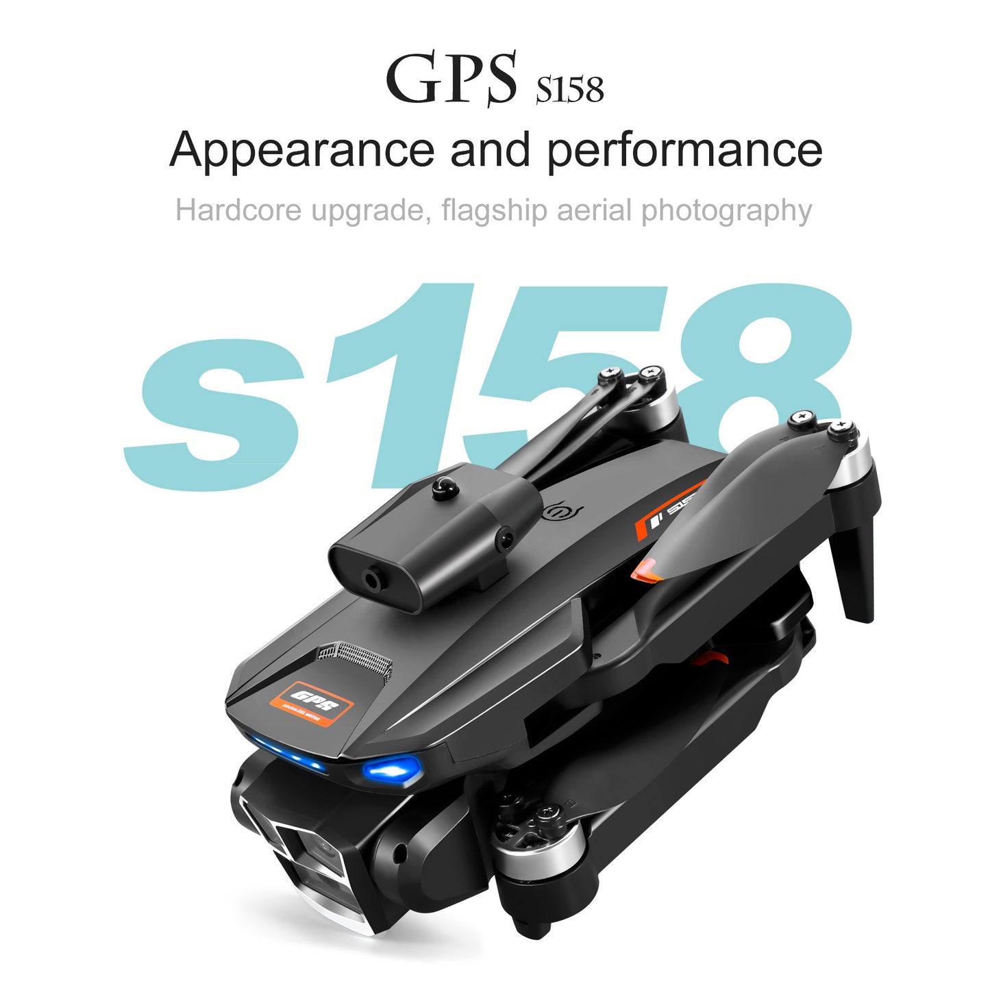 Cross-Border S158Uav GPS Positioning Brushless Motor HD Dual Camera Aerial Photography Obstacle Avoidance Remote Control Aircraft Drone