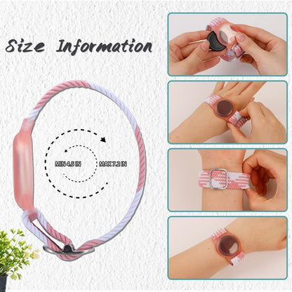 Cross-Border Find My Global Positioning Tracker Suitable for Children Woven Pattern Bracelet Strap(Only iOS）