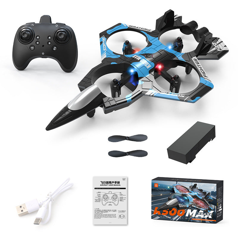 Cross-Border K500Max Fighter Four-Channel Suspension Four-Axis Drone Altitude Hold Roll Stunt Lighting Aircraft Low Price