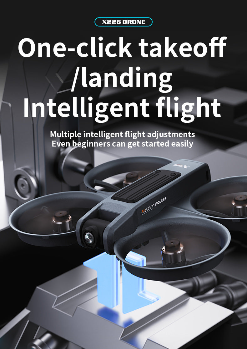 Cross-Border X226Drone flying with screen VR No Need for Phone Drone Aerial Photography HD Professional Optical Flow Brushless