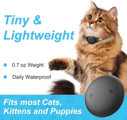 Pet Cat Tracking Collar Only iOS Compatible Apple Find My Locator Footprint Reflective Collar