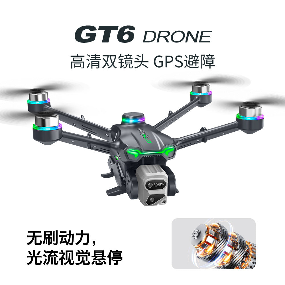 Cross-Border New Products GT6Uav GPS Return to Position 5G Image Transmission Brushless Optical Flow Obstacle Avoidance Remote Control Aircraft Wholesale