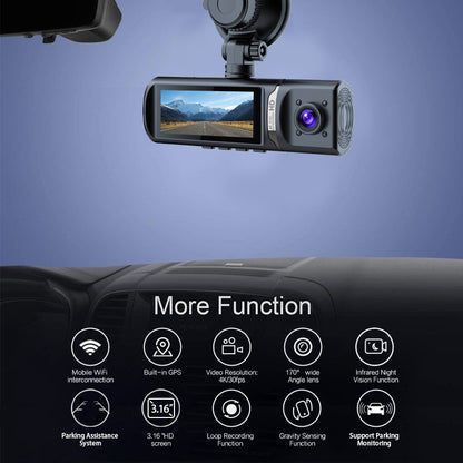 4K Ultra HD Night Vision Recorder WIFI Interconnected Reversing Camera3Dash Cam2K Hd