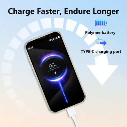 Soyes 3.0" Mini Smartphone with HD Touchscreen Dual Cameras 3MP+5MP GPS Android Lightweight Portable Kids Learning Tool Toy Cellphone Gift - Casing (notes to use 5V/1A adapters only)