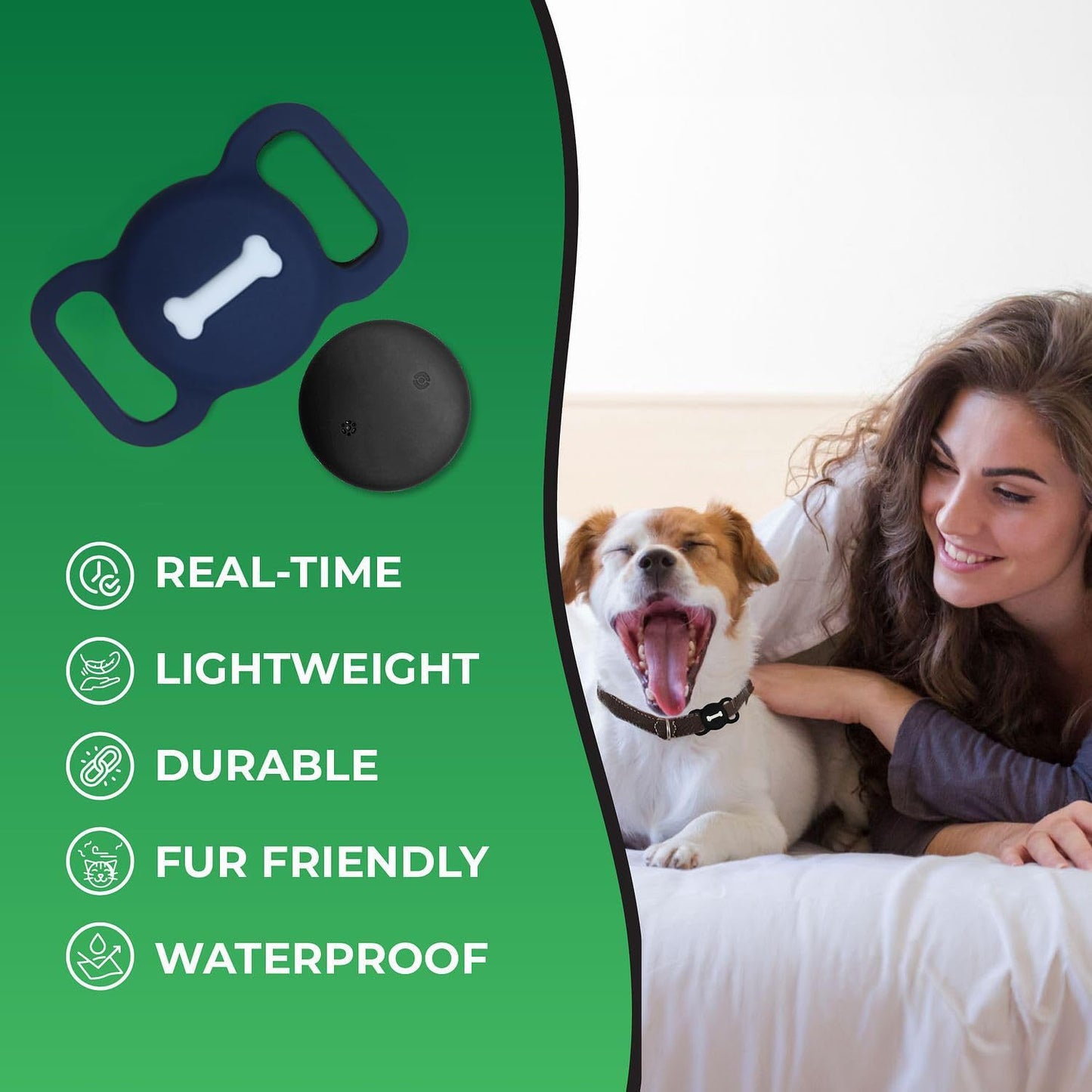 Cross-border Pet Tracker Applicable Apple Find My Designed iOS Anti-lost Device Waterproof Bone Protective Case