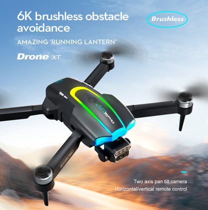 XT105Drone Obstacle Avoidance Dual Servo Aerial Photography Quadcopter Brushless Motor Remote Control Aircraft Drone Cross-Border
