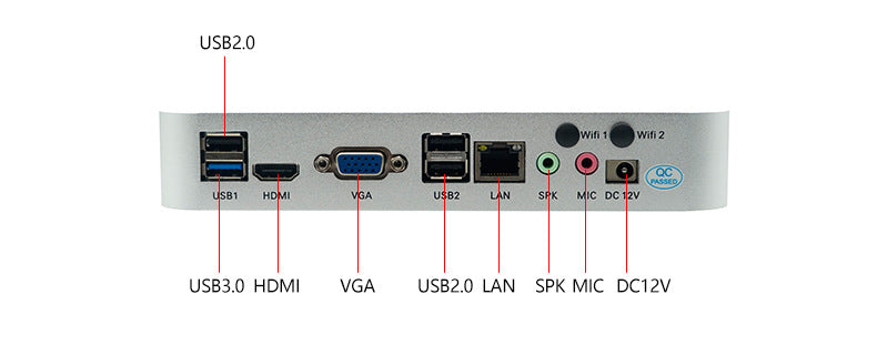 Industrial Control H3390 Single Network Port J1900 Mini Host HTPC Commercial Computer Small Industrial Control Machine Small Host