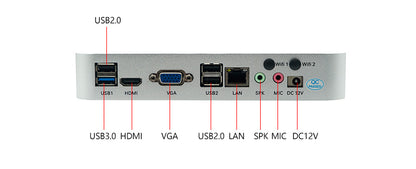 Industrial Control H3390 Single Network Port J1900 Mini Host HTPC Commercial Computer Small Industrial Control Machine Small Host