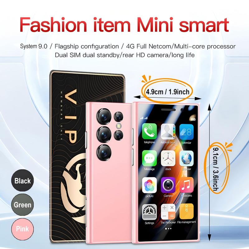 3 Inch Ultra-thin Smart Phone, Android 9.0 2GB RAM 16GB ROM Unlocked Smartphone with 5MP Camera, GPS Bluetooth-compatible 4 Core Smart Cellphone with Phone Case, Cell Phone Gifts for Mom, Android Phone