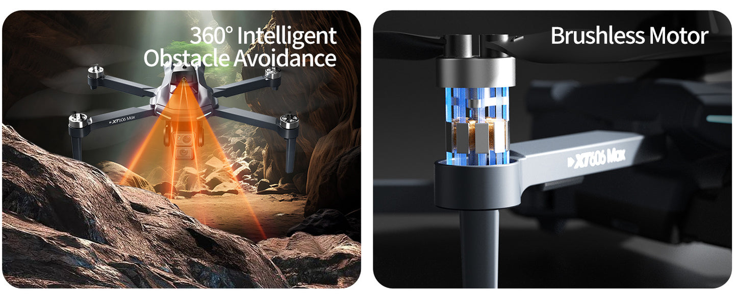 Cross-Border XT606Drone remote control with screen brushless motor HD aerial photography GPS Intelligent Positioning Remote Control Drone