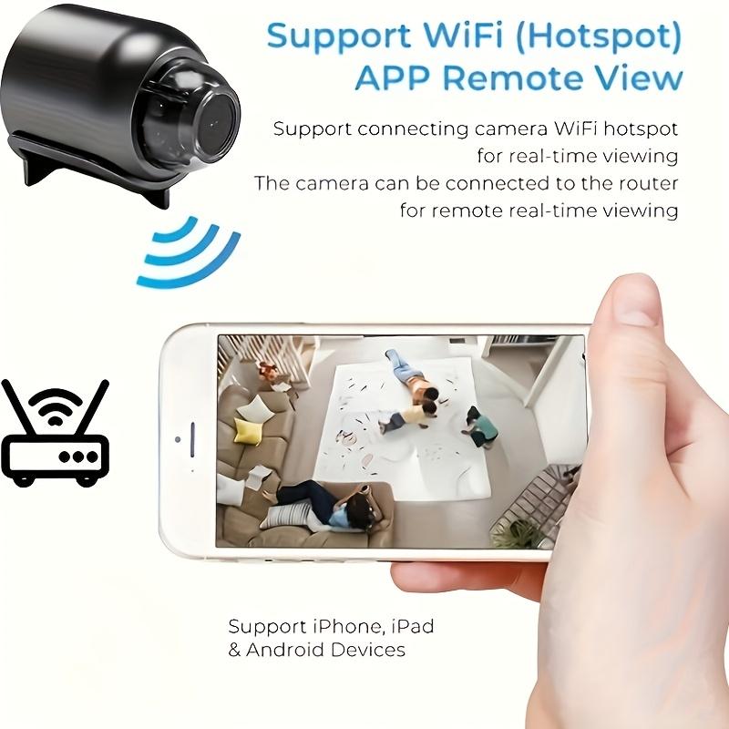 HD WiFi Mini Security Camera - Indoor/Outdoor Remote Viewing, Wireless Home Monitor with USB Power indoor security camera