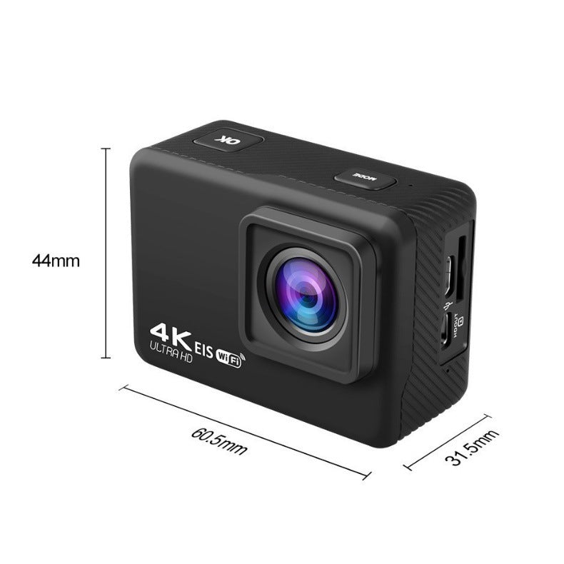 Cross-Border4k HD Sports Camera Waterproof and Anti-Shake Remote Control Camera Outdoor shooting recorder custom factory