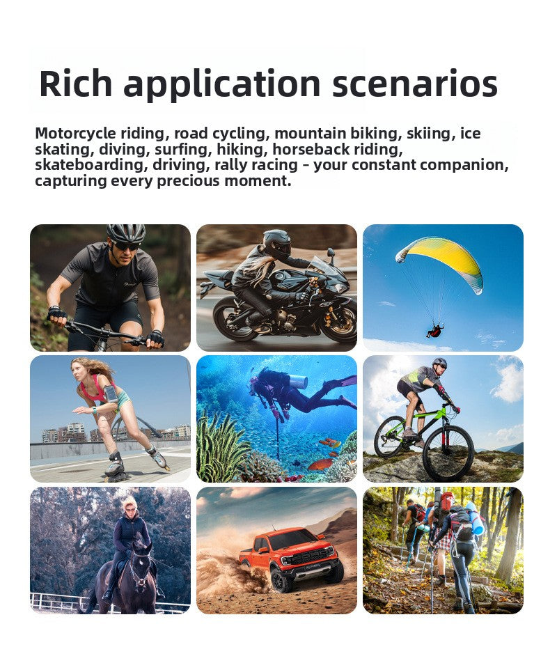 Cross-Border New Handheld Camera 4K Action Camera HD Outdoor Sports Shooting Handheld Vlog Pocket Camera