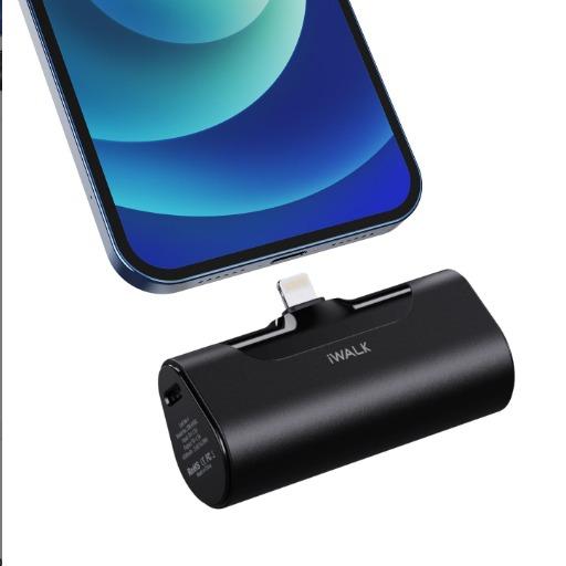 iWALK Small Portable Charger 4500mAh Lightning options available,Home Office Travel Charger,suitable for iPhone 8-14