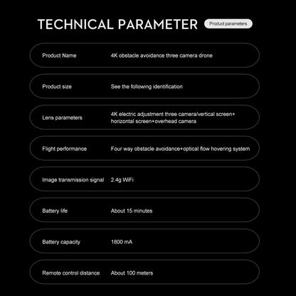 Cross-Border K10MAX High-definition Three-camera Aerial Photography Drone Obstacle Avoidance Remote Control Aircraft Optical Flow Quadcopter drone