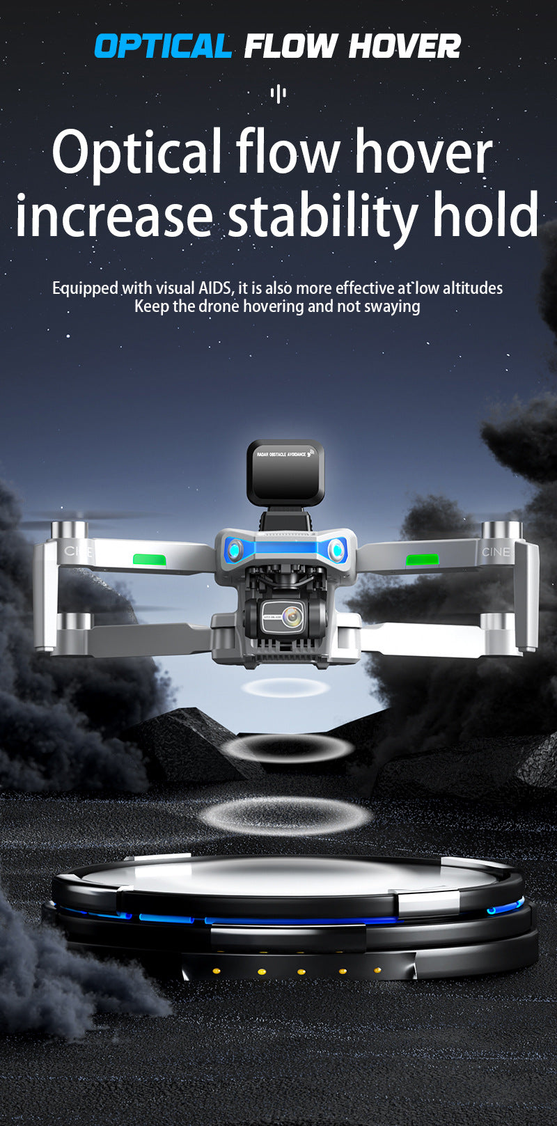 Cross-Border AE3Drone remote control with screen brushless GPS Three-axis gimbal Obstacle Avoidance Drone Remote Control Aircraft