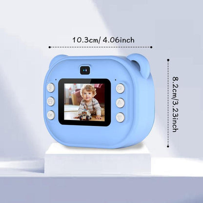Instant Camera, Portable Camera, Digital Camera, Multifunctional 1080P HD Dual-Camera Kids Instant Print Camera, Includes Storage Card & Thermal Paper Roll, Birthday Gift