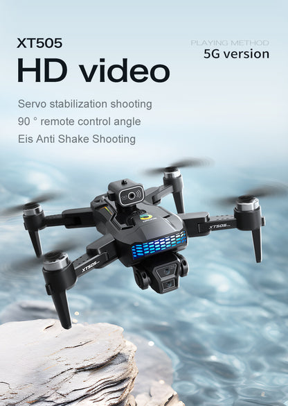 Cross-Border XT505Uav GPS Positioning Brushless Motor HD Dual Camera Aerial Photography Obstacle Avoidance Remote Control Aircraft Drone