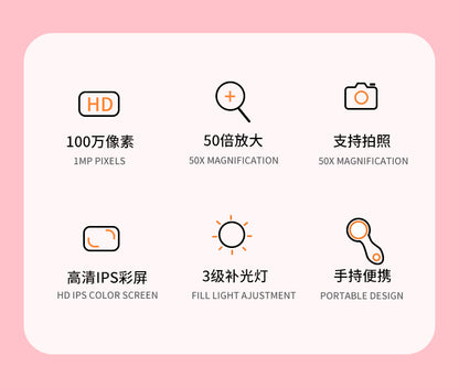 2024Amazon’s new portable handheld magnifying microscope Elementary school children's educational science experiment toys