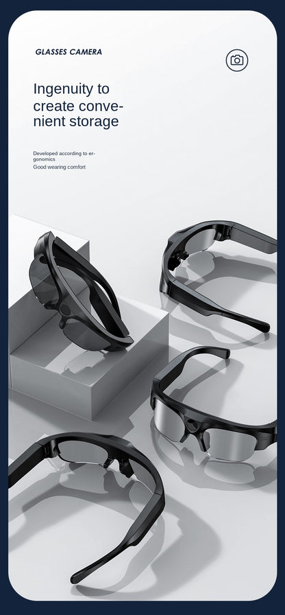 New Anti-Blue Light Audio Wireless DV Sports Camera Running Cycling Music Listening Smart Bluetooth Glasses Headphones