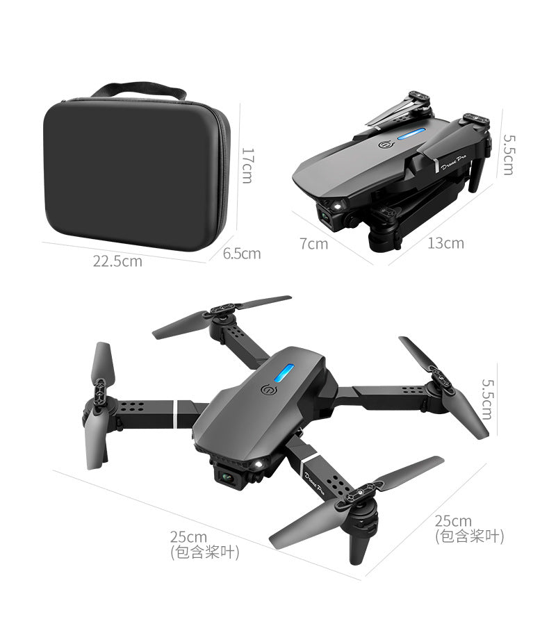 Cross-Border E88/E99D Screen-Controlled Drone with Lights, Foldable Dual Camera, Optical Flow Aerial Photography, Remote-Controlled Aircraft, Quadcopter