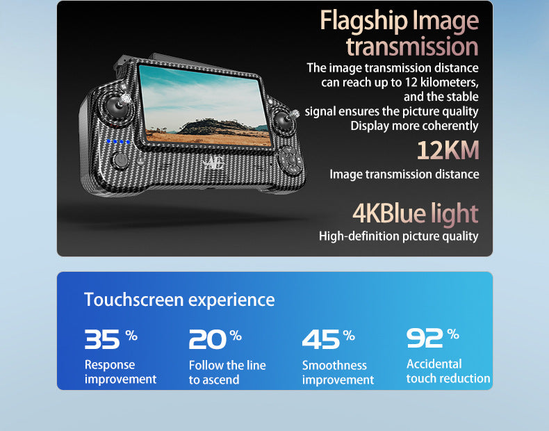 AE60High-definition professional aerial photography drone with touchscreen, digital image transmission, automatic return, and airdrop capability GPS Remote control aircraft