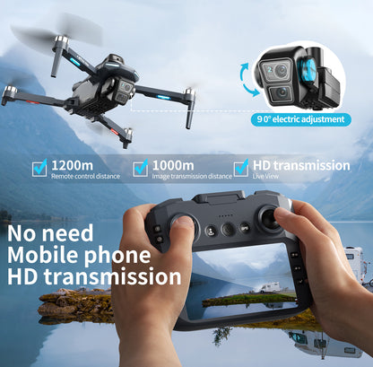 Cross-Border XT606Drone remote control with screen brushless motor HD aerial photography GPS Intelligent Positioning Remote Control Drone