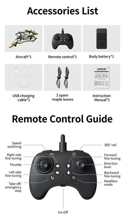 Cross-Border Z100Fighter Four-Channel Suspension Four-Axis Drone Altitude Hold Roll Stunt Gyro Light Aircraft Low Price