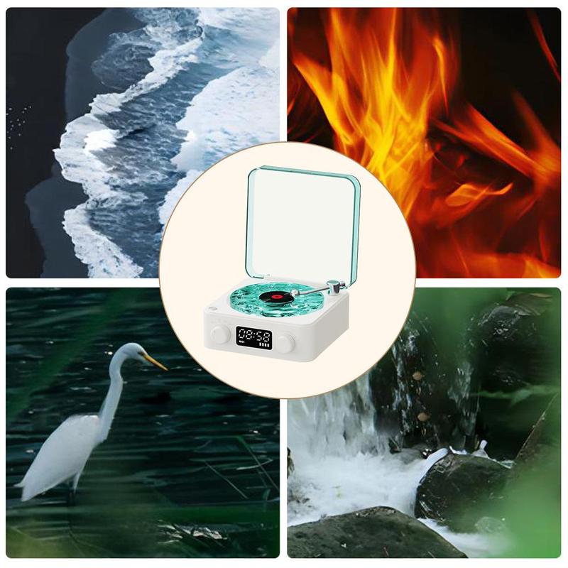 Wireless Speaker, Multifunctional Desktop Speaker with USB Port & AUX Input, Speaker with Environment Light Adjustment Modes, Halloween Gifts, Decor