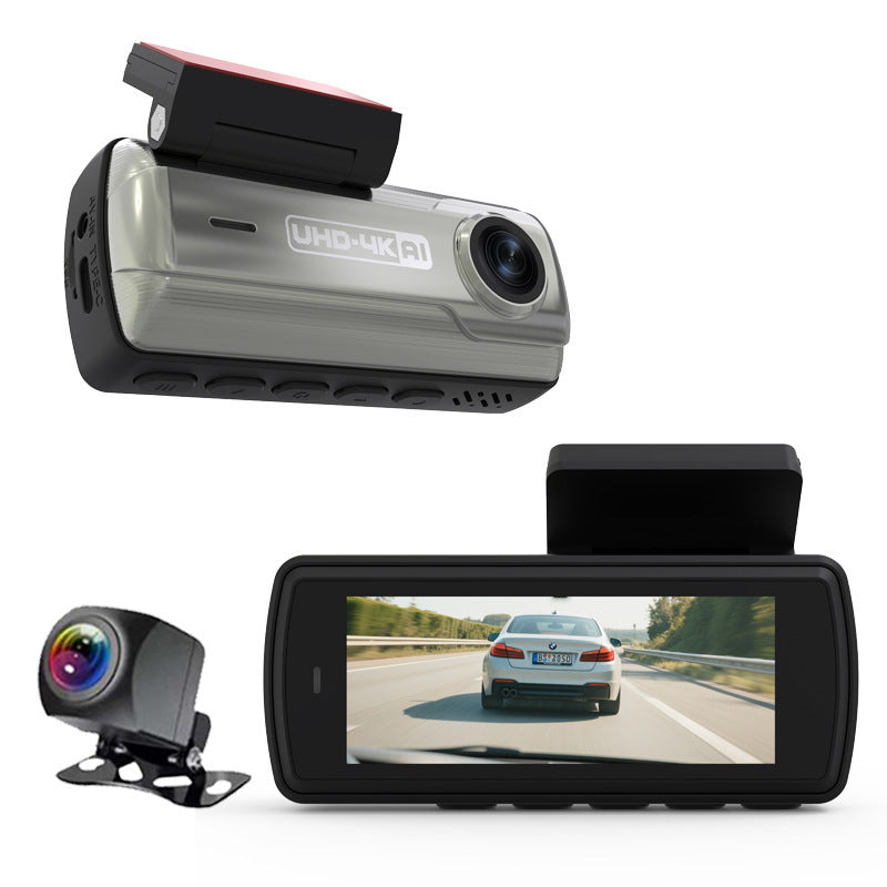 Private Model4K Ultra HD Recorder No-installation Night Vision Parking Monitoring GPS Dual Lens Dash Cam