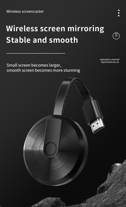 ZIHNIC Wireless Screen Projector HD TV Monitor Portable Mobile Phone Connection TV Monitor HD Wireless 5G 4K Horizontal and Vertical Screen Connector