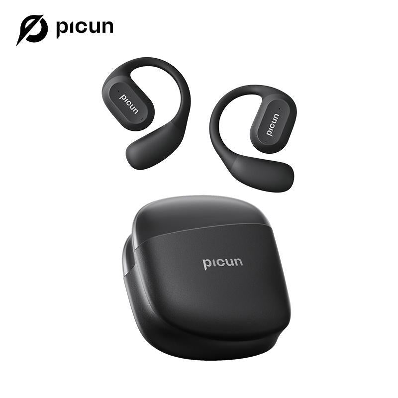 Picun H1 Lightweight Earbud Audio Headset with CVC, HD Microphone, Electronic Touch Control, Ideal for Cycling, Running & Workouts, Wireless Design