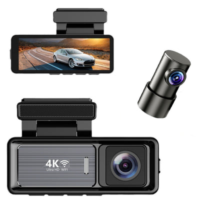 Driving Recorder4K Ultra HD Night Vision2025New wireless car-mounted dual-camera front and rear360Panoramic View