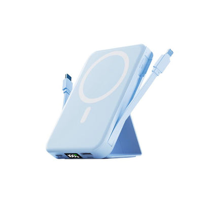 VIL Magsafe Battery Pack, 10000mAh Magnetic Power Bank 22.5W PD Fast Charging with USB-C Cable LED Display Wireless Portable Charger with Stand for iPhone 16/15/14/13/12/Pro