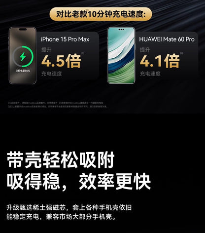 Built-in Cable Magnetic Aluminum Alloy Power Bank10000Ma Portable and Thin Mini Power Bank Gift Cross-Border