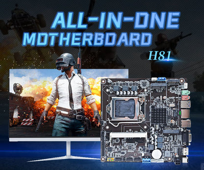H81Computer Motherboard All-in-One4 5 Generation CPULGA1150Needle Memory DDR3Desktop