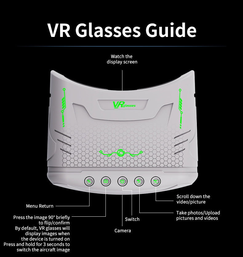 Cross-border Drone E4Foldable HD Aerial Photography Quadcopter VR Glasses Image Transmission Remote Control Airplane drone