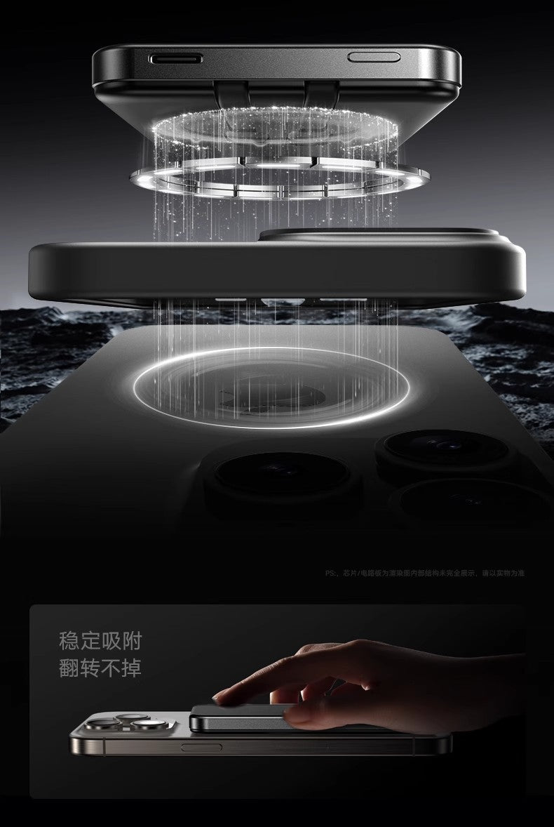 Built-in Cable Magnetic Aluminum Alloy Power Bank10000Ma Portable and Thin Mini Power Bank Gift Cross-Border