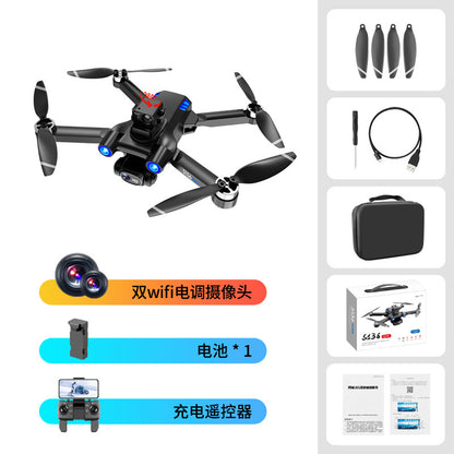 Cross-Border S136Uav GPS Positioning Brushless Motor HD Dual Camera Aerial Photography Obstacle Avoidance Remote Control Aircraft Drone