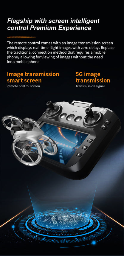 Cross-Border Z4Drone Large Screen Aerial Photography Brushless Quadcopter Obstacle Avoidance Anti-Collision Flying Machine Toy Remote Control Airplane