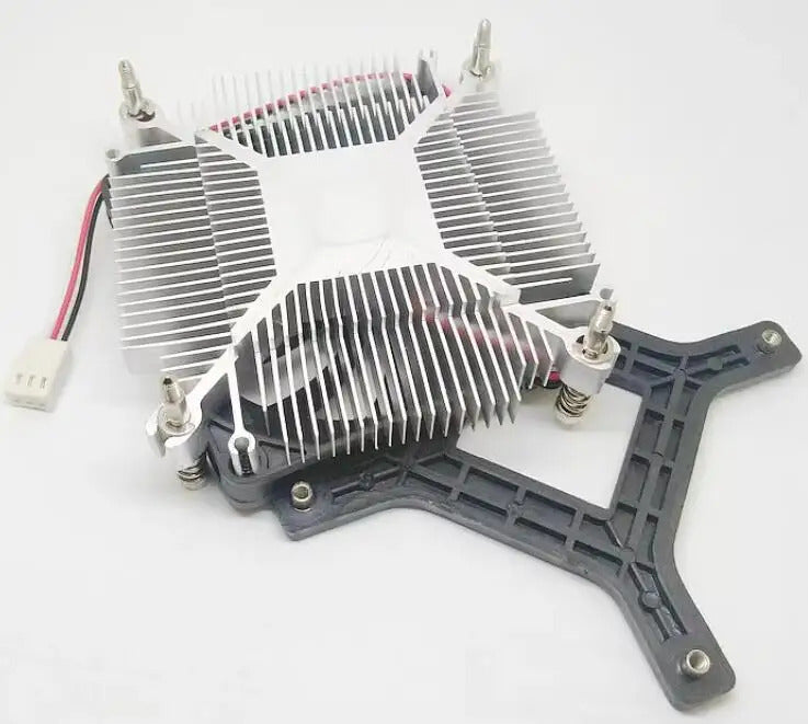 1U ultra-thin Cooler For INTEL LGA775 Processor pure aluminum radiator CPU fan 3-wire ball fan thickness 23mm