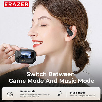 ERAZER XP6 Wireless Earbuds, Bluetooth 5.4 HIFI Sound Quality Bluetooth Headphones, Sports Gaming with Low Latency Earbuds, Touch Control IPX5 Waterproof With microphone Earphones Headsets