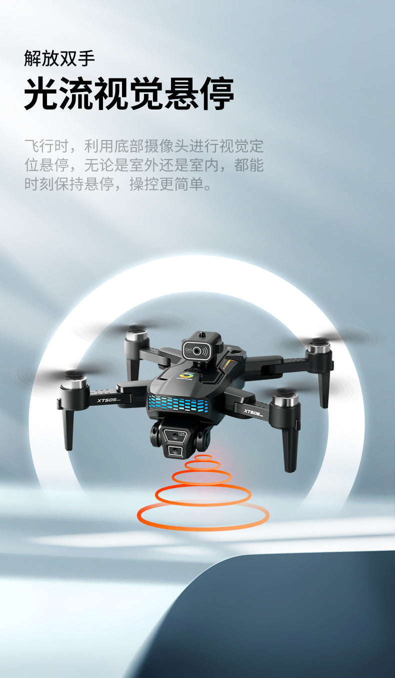 Cross-Border XT505Uav GPS Positioning Brushless Motor HD Dual Camera Aerial Photography Obstacle Avoidance Remote Control Aircraft Drone