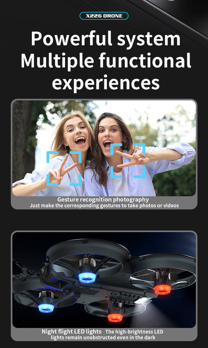 Cross-Border X226Drone flying with screen VR No Need for Phone Drone Aerial Photography HD Professional Optical Flow Brushless
