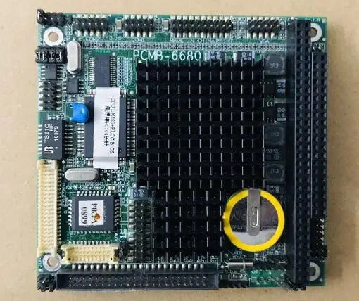 PCMB-6680 100% OK original Fanless IPC CPU Board REV.A1 PC/104 Embedded Industrial Motherboard PC104 Mainboard with LX800 Memory