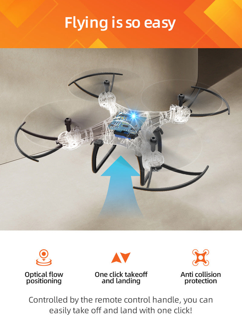 Educational Drone S1Teaching Course Computer Controlled Graphical Programming Quadcopter Remote Control Model Aircraft