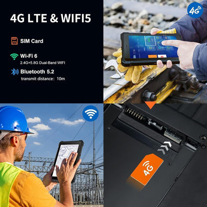 Rugged Tablet W10N,10.1 Inch Windows 11 Pro,8GB+128GB,Intel N5100,IP68 Waterproof,700nit Sunlight Readable,4G,LTE,GPS,WiFi 6 Heavy Duty Industrial Outdoor Work Tablet PC