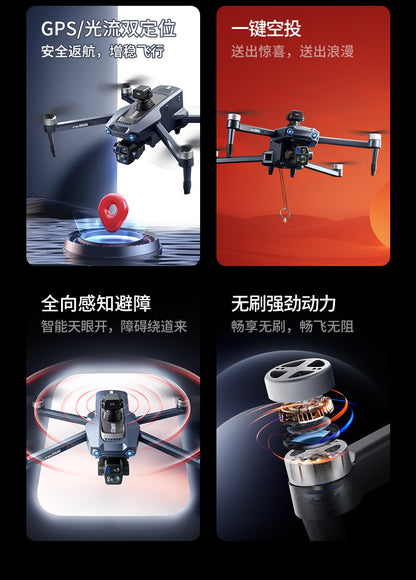 Cross-Border S819Remote Control Screened Drone with Relay Digital Image Transmission and Airdrop Capability2.7K High-Definition Aerial Drone
